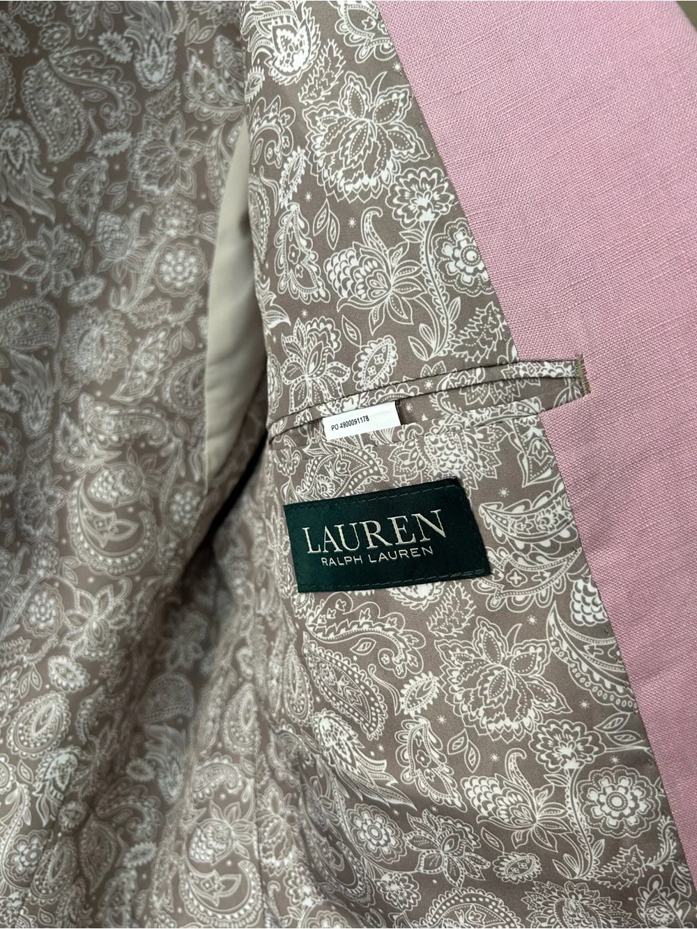 Ralph Lauren Light Pink Linen Blazer